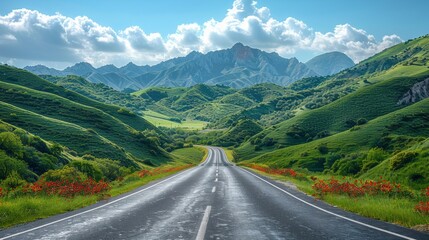 Fototapeta premium Beautiful Highway Road
