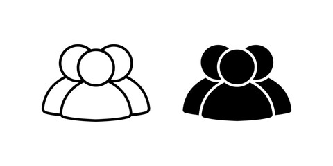 Customer care icon set color editable