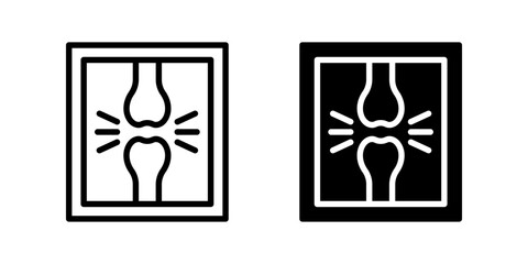 X-ray Icon set. symbol for mobile concept and web design color editable