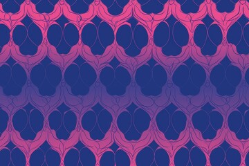 Fototapeta premium Abstract geometric pattern with pink and blue gradient colors. Seamless repeating pattern for wallpaper, textile, or digital design.