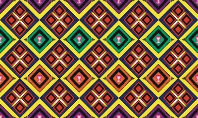 Geometric ethnic pattern. Traditional cross stitch ethnic.