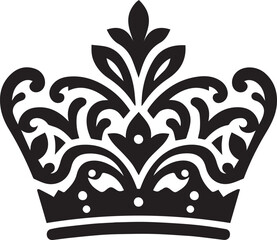 A crown King Crown Vector Silhouette logo Art