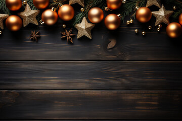 Naklejka premium Les décorations scintillantes de Noël ornent l'arbre de leurs lumières éclatantes, répandant la magie festive dans toute la pièce.