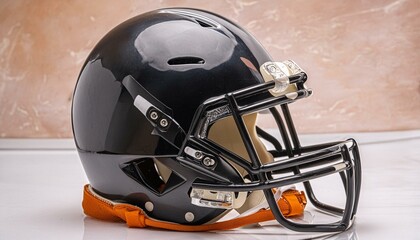 Fototapeta premium hockey helmet and puck