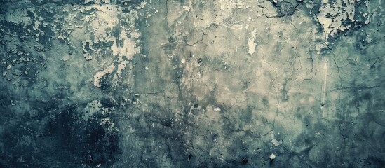 Fototapeta premium Gloomy Vintage Dark Concrete Wall Texture With Copy Space