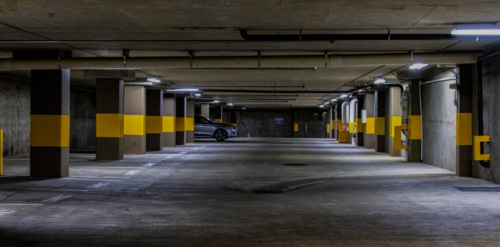 Underground parking garage in Seattle