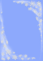 Snowflakes Blizzard Christmas Background