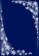 Snowflakes Blizzard Christmas Background