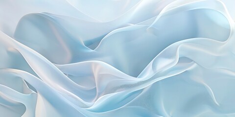 Obraz premium Light and dark Blue Waves - Wavy Abstract Background - AI Generated