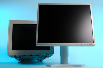 Old CRT Monitor and a New LCD Display