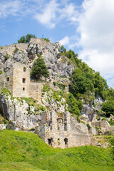 Ruins of Kalnik castle in Croatia