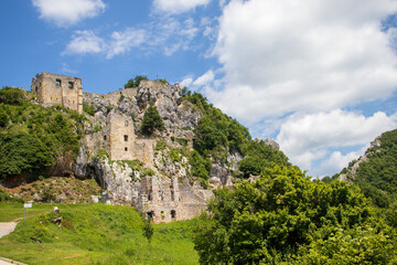 Ruins of Kalnik castle in Croatia