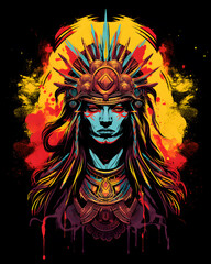  Warrior Womans Head lurked in the shadows