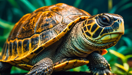 Fototapeta premium Beautiful turtle Brazil tropical