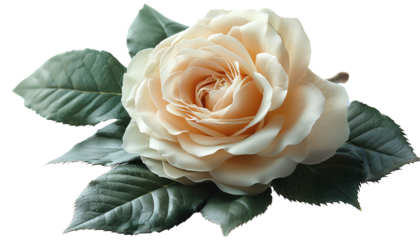 This is a beautiful photo of a rose . isolate on white background