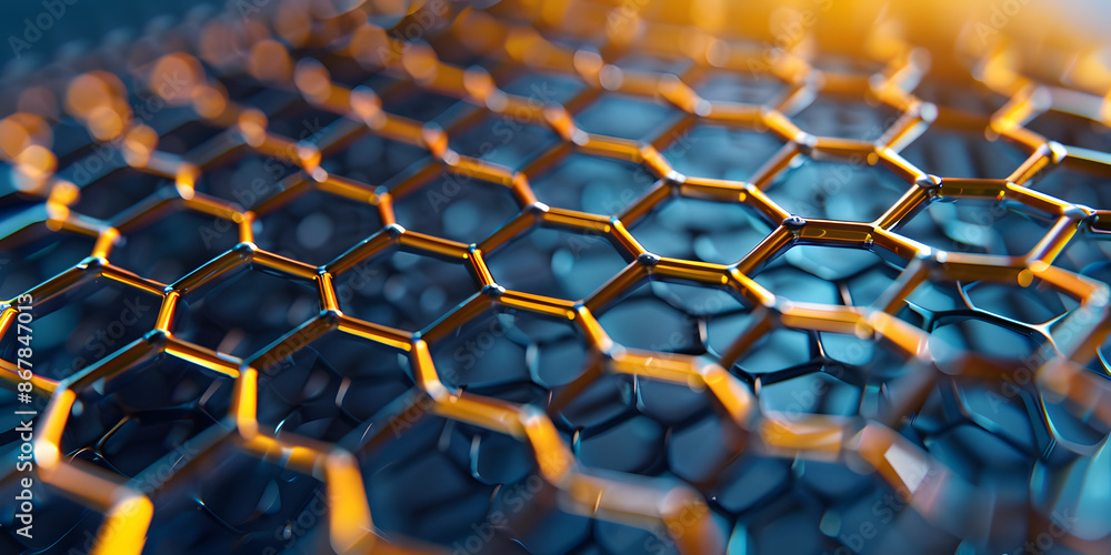 Poster abstract honeycomb background