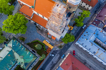 Fara Nowy Sącz remont widok z drona © Maciej G. Szling