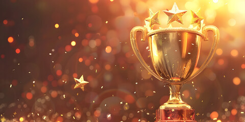 Trophy reward gold cup