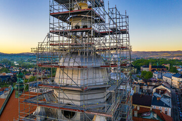 Fara Nowy Sącz remont widok z drona © Maciej G. Szling