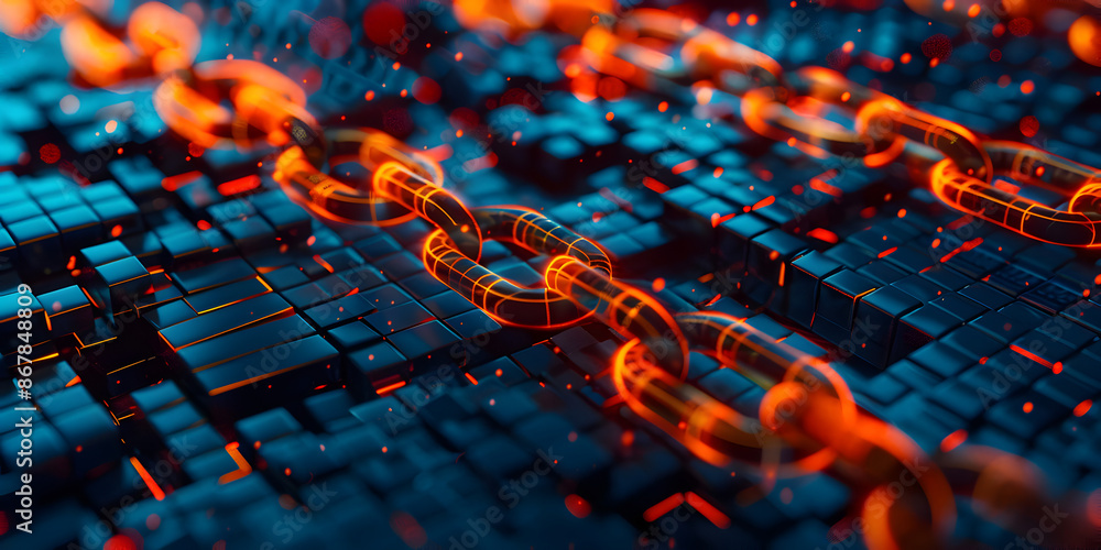 Poster abstract circuit background