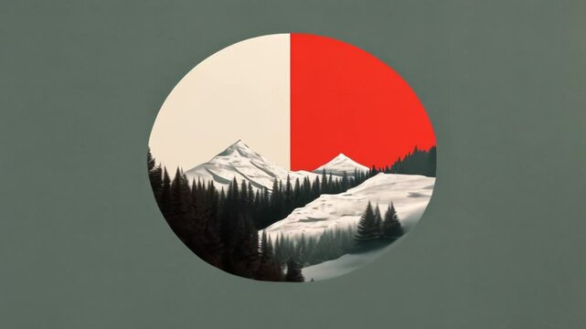 abstract geometrical landscape