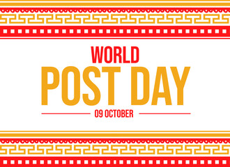 World Post Day Celebrating the Global Postal System and Its Role in Communication and Community Building. web poster 