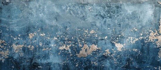 Fototapeta premium Texture backgrounds of an vintage, navy cement wall without any images.