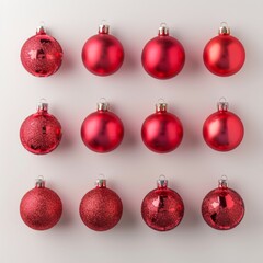 set of christmas balls