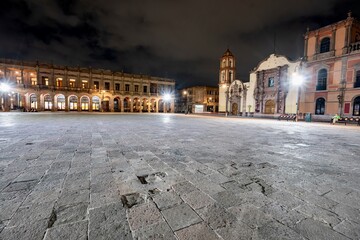 The City Center in San Luis Potos&iacute;, Mexico at Dusk