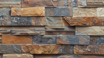 Texture of solid bricks on wall tiles