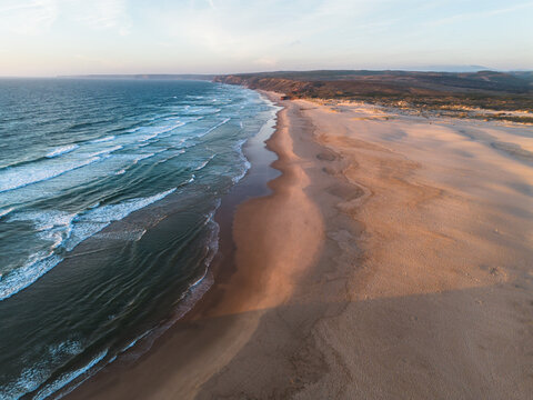 Sunset at Praia da Bordeira, Algarve, Portugal