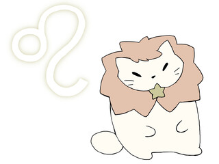 Fototapeta premium しし座ねこ