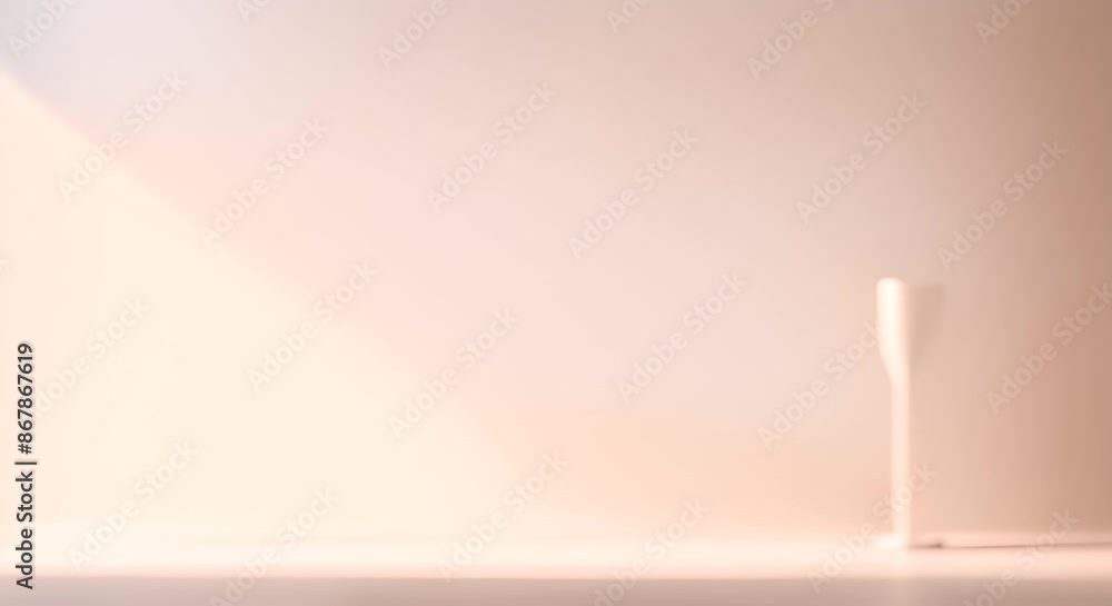 Poster minimalistic abstract simple gentle light beige background for product presentation with light and b