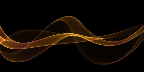 Dynamic trendy simple golden fluid color gradient abstract cool background with overlapping line effects
