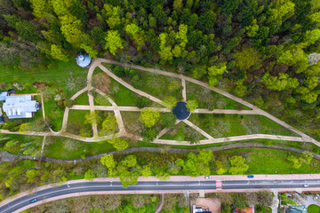 Krynica, Tężnia solna widok z drona © Maciej G. Szling