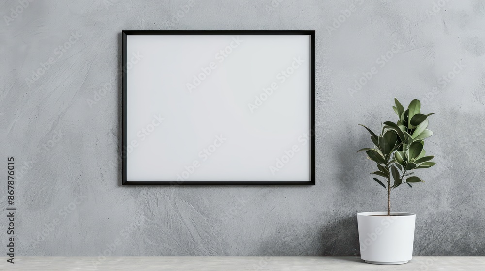 Poster embrace the blank canvas of an empty poster frame, where every stroke of your message becomes a stro