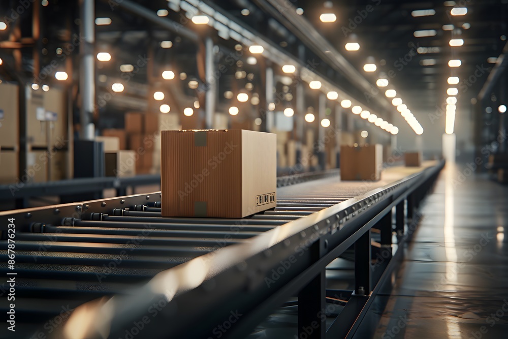 Poster efficient package sorting in a modern warehouse