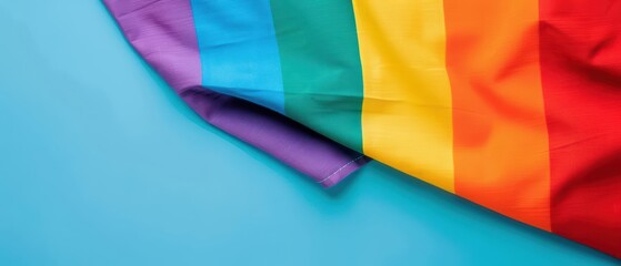 Fototapeta premium Embrace the vibrant diversity of the LGBT community with a cyber background banner, celebrating equality and inclusion, with copy space for your inspiring message
