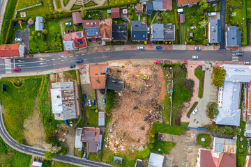 Muszyna stara zabudowa lato 2022