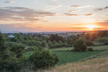 Sonnenuntergang über Nidderau