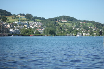 view of the bay in Switzerland