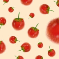 Tomatoes pattern illustration 