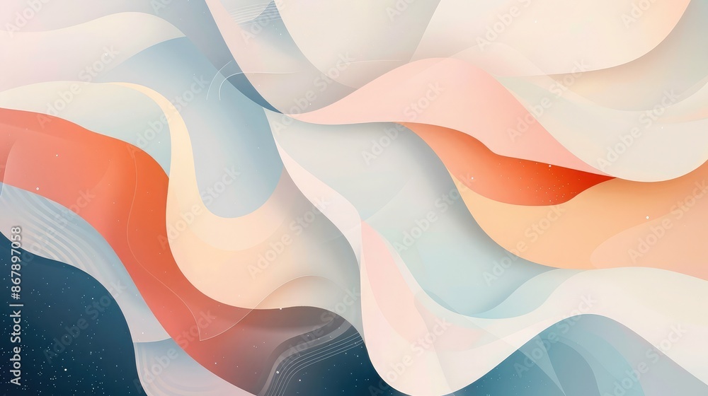 Poster modern abstract background with overlapping shapes and subtle gradients.