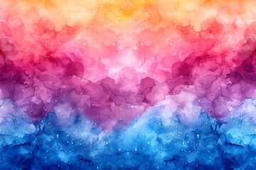 Obraz premium Abstract Watercolor Background With Pink, Purple, and Blue Hues