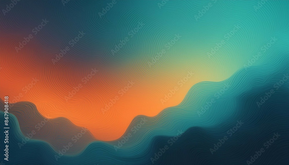 Poster dark blurred color gradient grainy background teal orange noise texture header poster banner landing