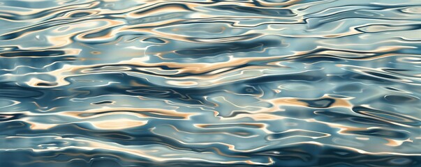 Abstract rippling water surface with reflections