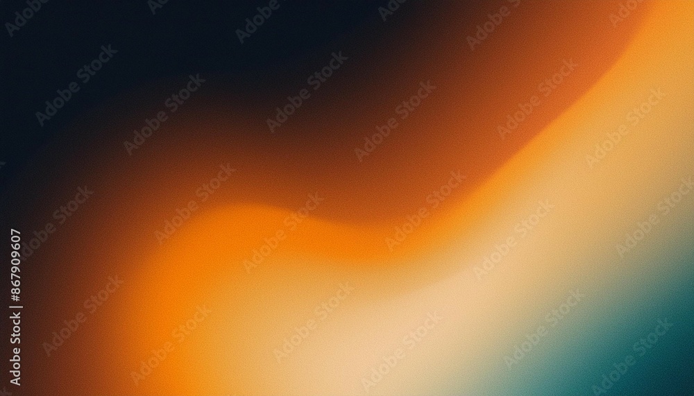 Aufkleber dark color gradient background, grainy gradient luminous color splash wave, abstract noise texture g