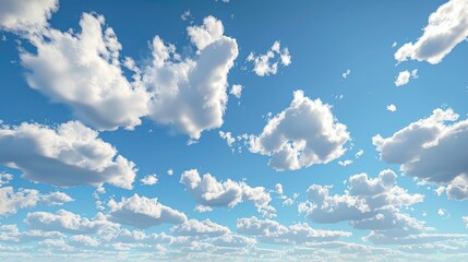 White cirrocumulus clouds against a blue sky