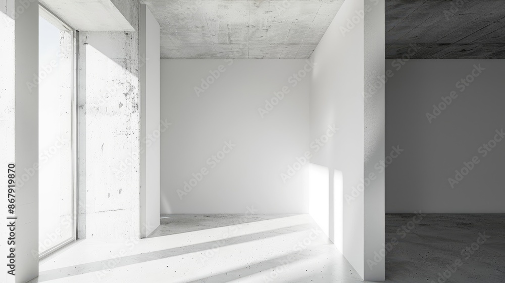 Poster white walls inside an apartment with a corner view of two walls and the ceiling meeting without any 