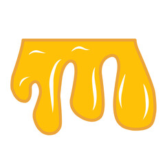 vector illustration of dripping honey